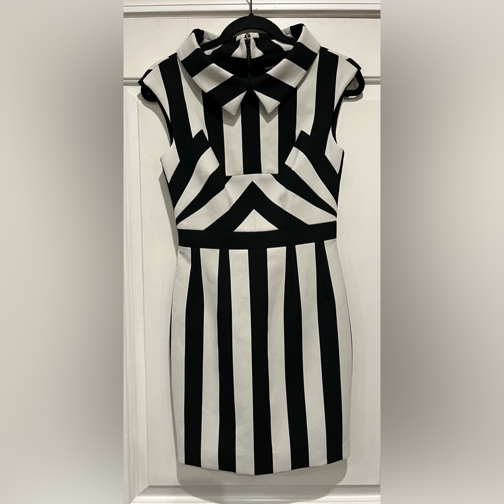 Karen Millen Black and White Dress Size 6 Price firm